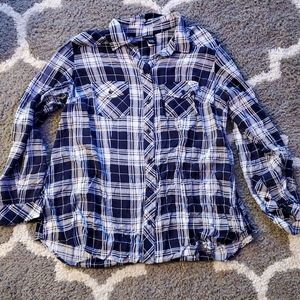 TORRID Plaid button up